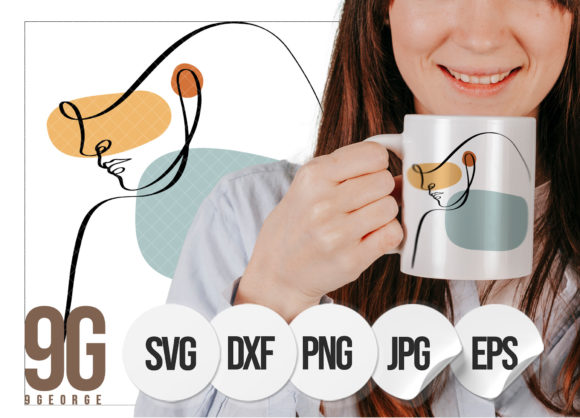 Download Abstract Woman Face Drawing One Line Svg - One line Collection