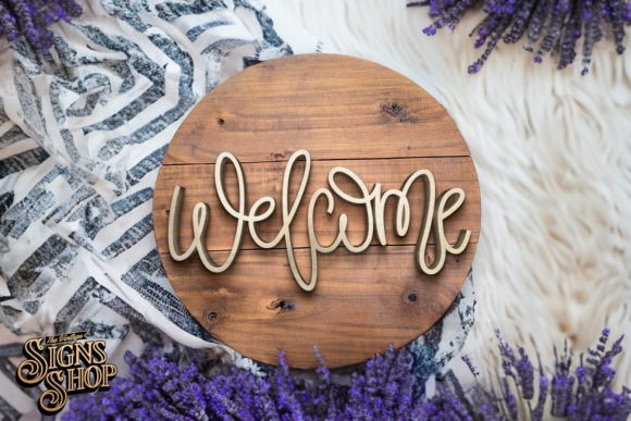 Download Welcome One Line | SVG Farmhouse Round - One line Collection