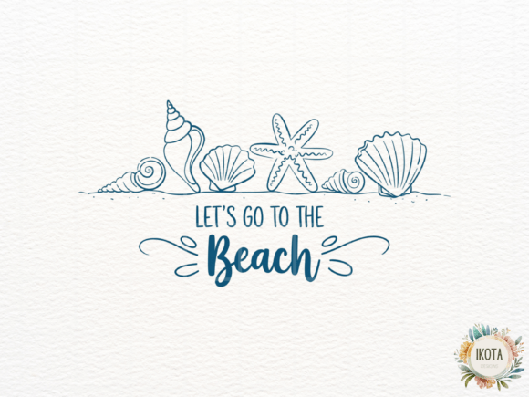 Download Blue Shell and Starfish Line Art - Starfish Collection