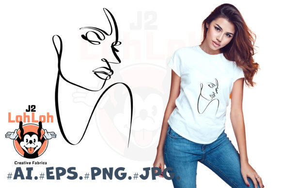 Download Abstract Face One Line Art Cricut - One line Collection