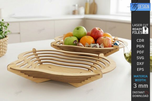Download Wooden Layered Contour Bowl Laser Cut - Contour Collection